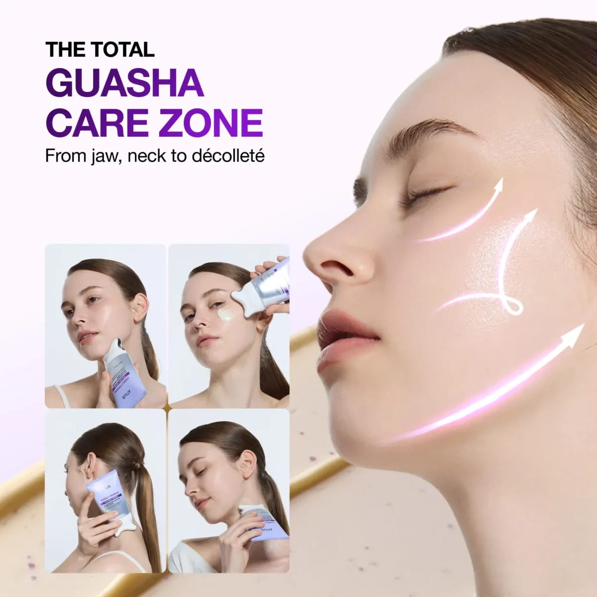 ⁦كريم الكولاجين والريتينول لشد ونحت الوجه مع رأس جواشا من انوا (Anua Collagen Retinol Refining Gua Sha Cream) - 80 مل⁩ - الصورة ⁦3⁩