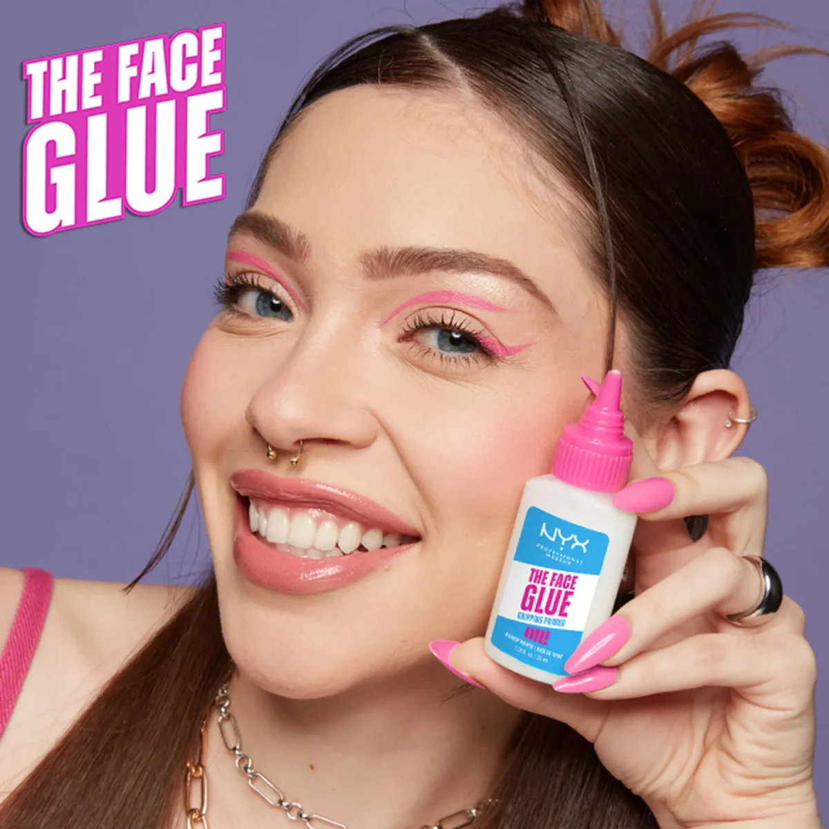 ⁦برايمر الوجه ذا فيس جلو لتثبيت المكياج من إن واي إكس (NYX The Face Glue Gripping Primer) - 35 مل⁩ - الصورة ⁦3⁩