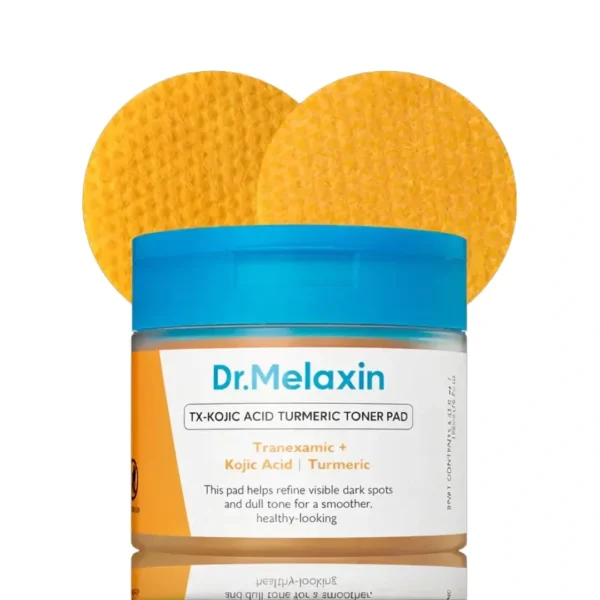 وسادات قطنية لتفتيح التصبغات بحمض الكوجيك والكركم من دكتور ميلاكسين (Dr. Melaxin TX Kojic Acid Turmeric Toner Pads) - 70 وسادة