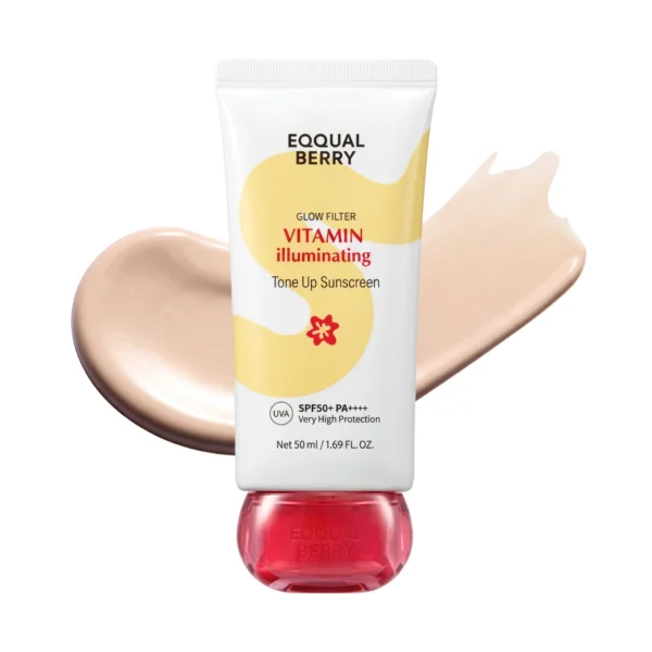 واقي شمس مفتح للبشرة بالفيتامينات من إيكوال بيري (Eqqualberry Vitamin Illuminating Tone up Sunscreen) - 50 مل