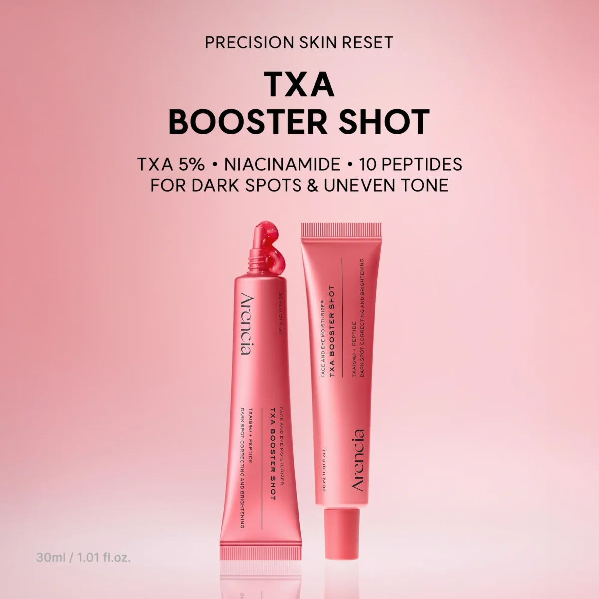 ⁦سيروم مصحح للبقع الداكنة بحمض الترانيكساميك من أرينسيا (Arencia TXA Booster Shot Serum) - 30 مل⁩ - الصورة ⁦5⁩