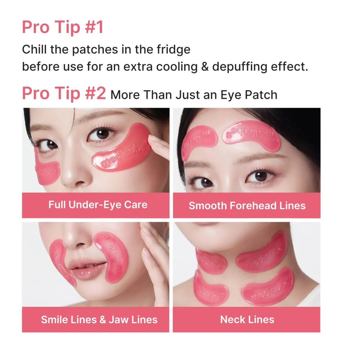 ⁦لصقات الكولاجين للعين بتقنية PDRN من ميديكيوب (Medicube PDRN Pink Collagen Jelly Eye Mask) - زوج واحد⁩ - الصورة ⁦3⁩