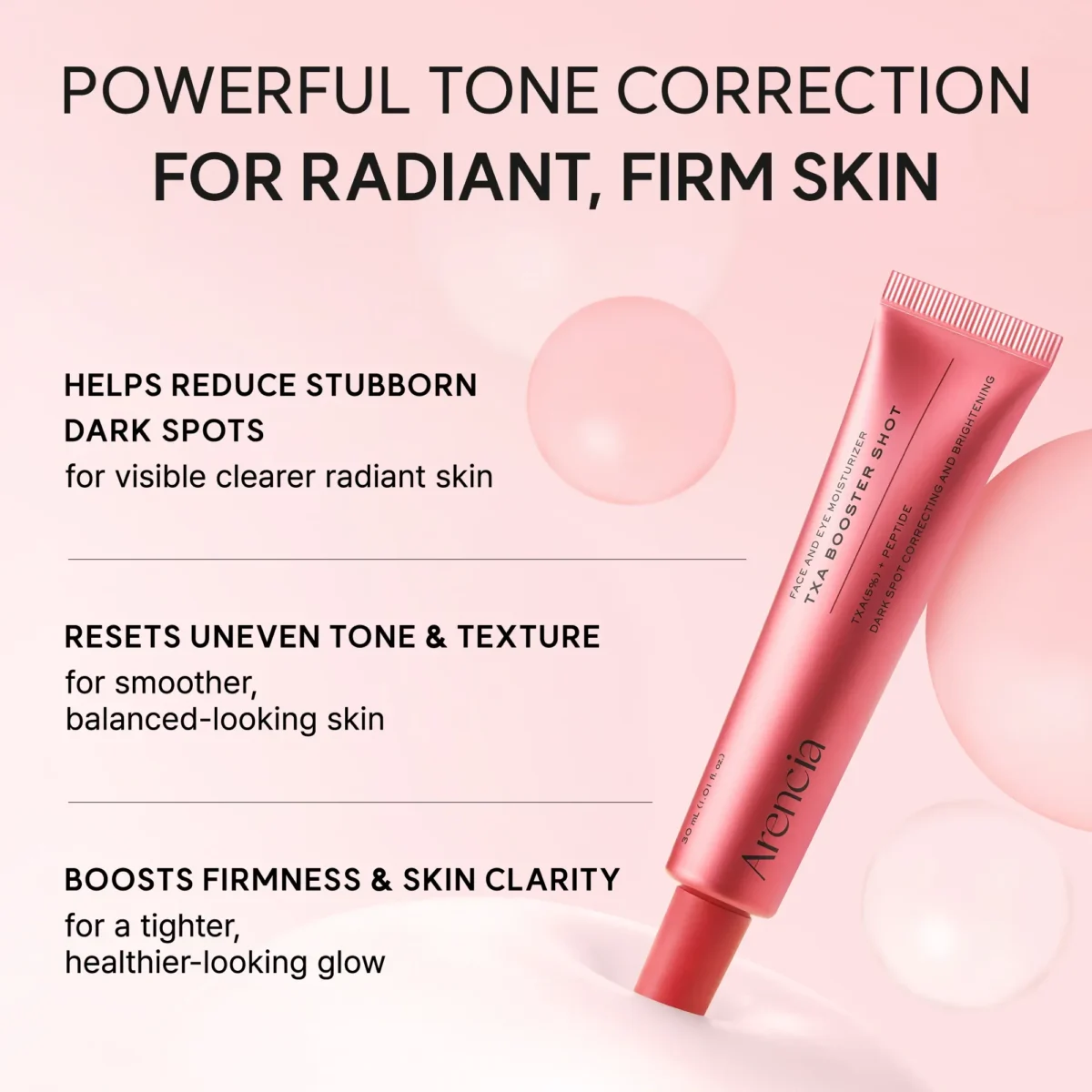 ⁦سيروم مصحح للبقع الداكنة بحمض الترانيكساميك من أرينسيا (Arencia TXA Booster Shot Serum) - 30 مل⁩ - الصورة ⁦3⁩