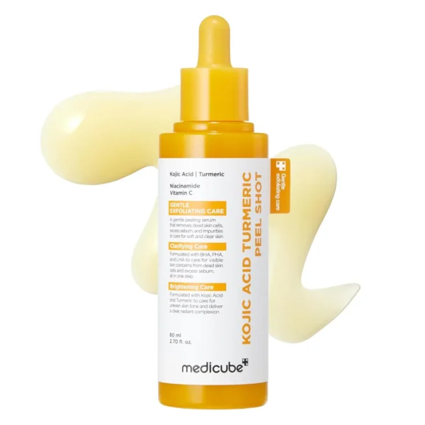 مقشر بيل شوت بحمض الكوجيك والكركم للتفتيح من ميديكيوب (Medicube Kojic Acid Turmeric Peel Shot) - 80 مل