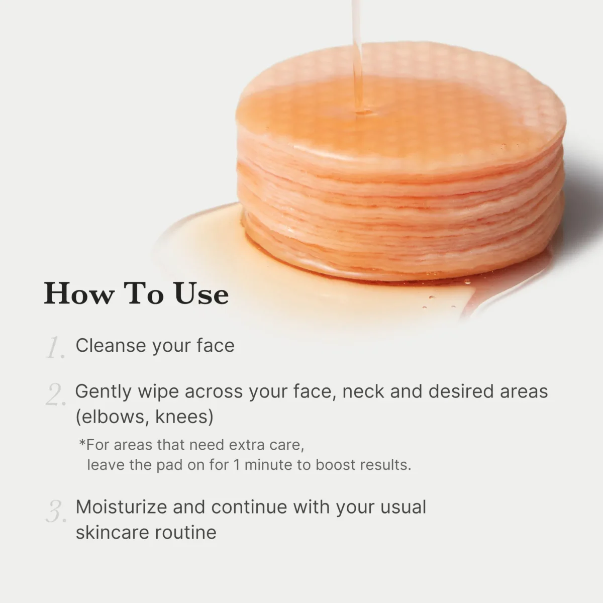 ⁦وسادات حمض السكسينيك والبانثينول لتهدئة البشرة من ميديكيوب (Medicube Red Succinic Acid Panthenol Pads) - 70 قطعة⁩ - الصورة ⁦3⁩