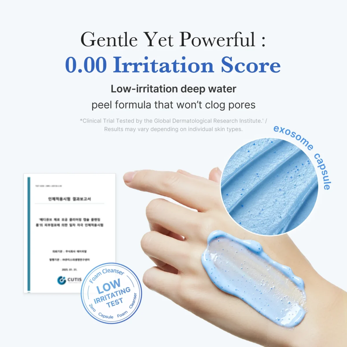 ⁦غسول كبسولات زيرو بور الأزرق لتنظيف المسام العميق من ميديكيوب (Medicube Zero Pore Capsule Cleansing Foam) - 120 مل⁩ - الصورة ⁦2⁩