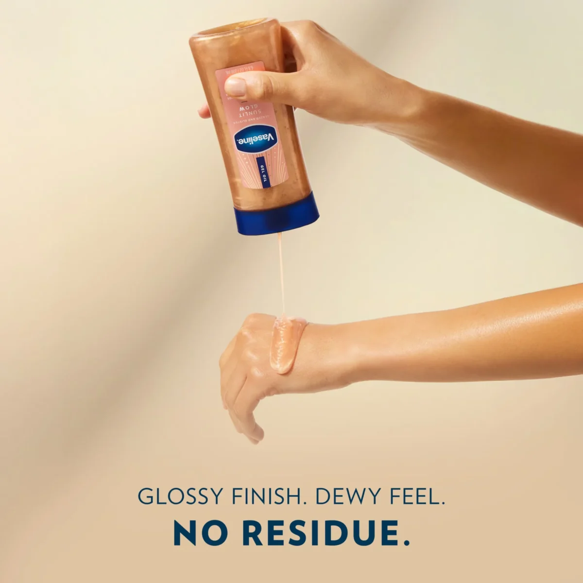 ⁦جل الزيت اللامع صن ليت جلو للجسم من فازلين (Vaseline Sunlit Glow Body Shimmer Gel Oil) - 200 مل⁩ - الصورة ⁦2⁩