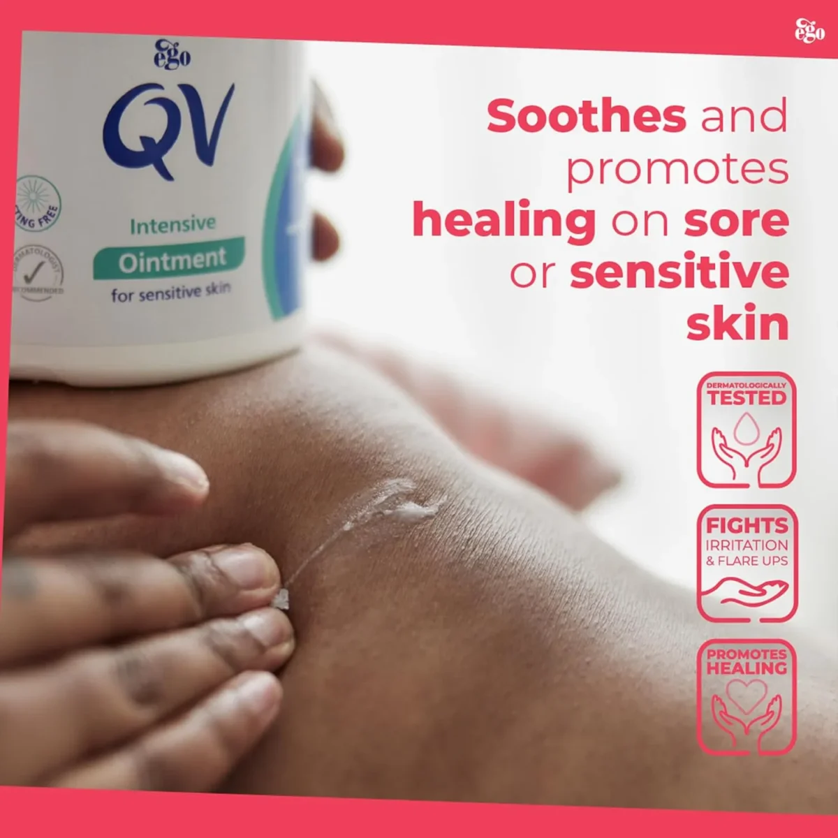 ⁦مرهم كيو في المكثف للبشرة شديدة الجفاف والحساسة (QV Intensive Ointment) - 450 جم⁩ - الصورة ⁦3⁩