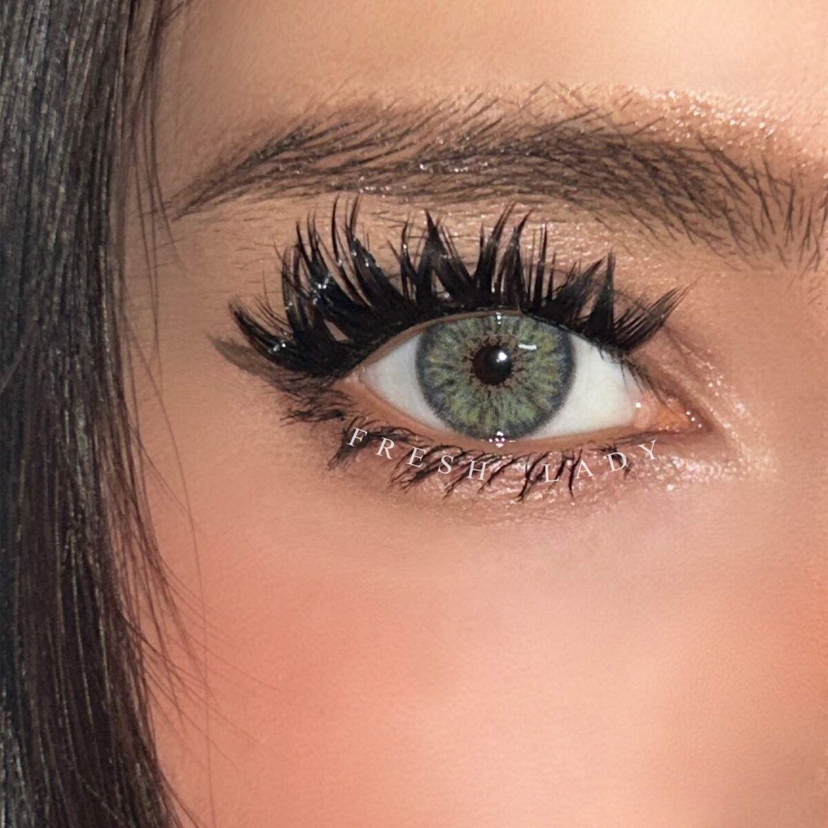 ⁦عدسة فرش ليدي - بريز جراي | Fresh lady Breeze Gray Contact Lenses⁩ - الصورة ⁦2⁩