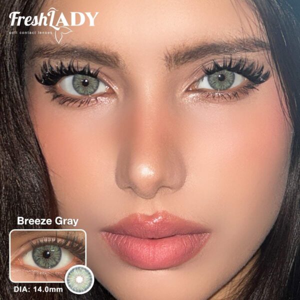 عدسة فرش ليدي - بريز جراي | Fresh lady Breeze Gray Contact Lenses