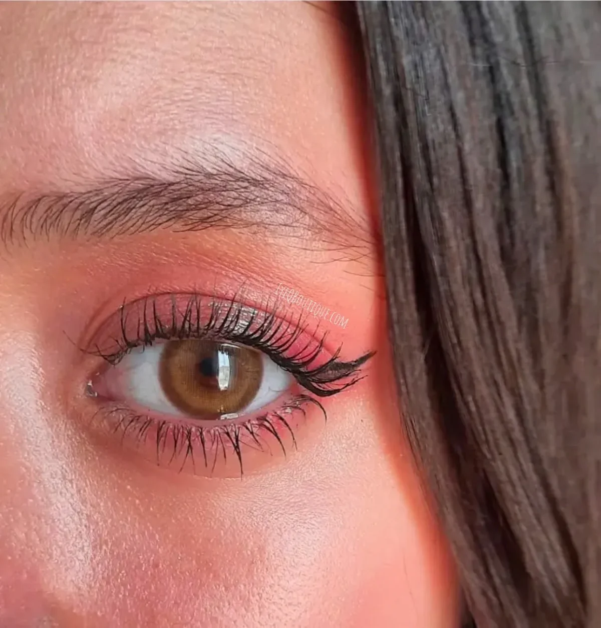 ⁦عدسة فرش ليدي - كاراميل ويرل | Fresh lady Caramel Whirl Contact Lenses⁩ - الصورة ⁦2⁩