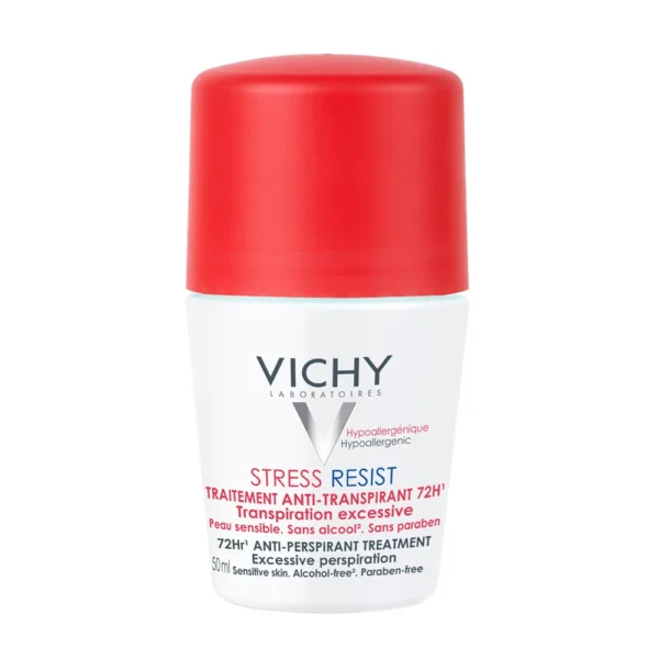 مزيل عرق ستريس ريزيست رول اون لعلاج التعرق المكثف 72 ساعة من فيشي (Vichy Stress Resist Anti-perspirant Intensive Treatment 72H Roll-on) - 50 مل