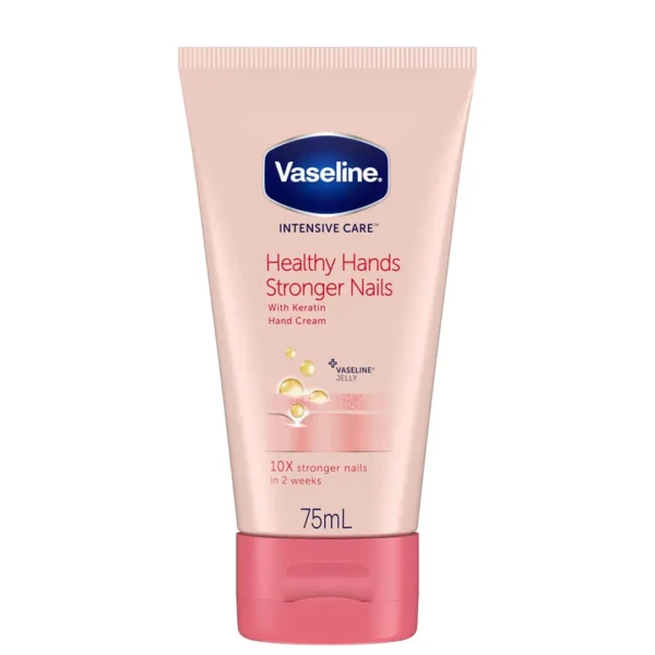 كريم فازلين لليدين والأظافر القوية والصحية (Vaseline Healthy Hands & Stronger Nails Hand Cream) - 75 مل