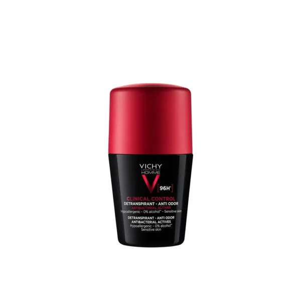 مزيل عرق كلينيكال كنترول 96 ساعة مضاد للتعرق والرائحة للرجال من فيشي (Vichy Clinical Control 96H Anti-Odor Deodorant) - 50 مل