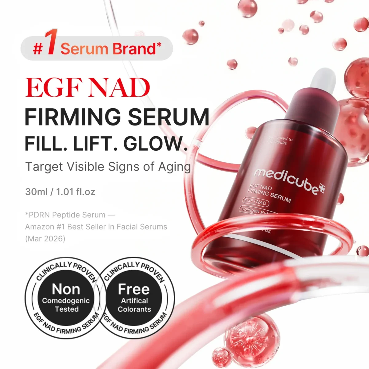 ⁦سيروم شد البشرة ومكافحة التجاعيد بتقنية EGF من ميديكيوب (Medicube EGF NAD+ Firming Serum) - 30 مل⁩ - الصورة ⁦6⁩