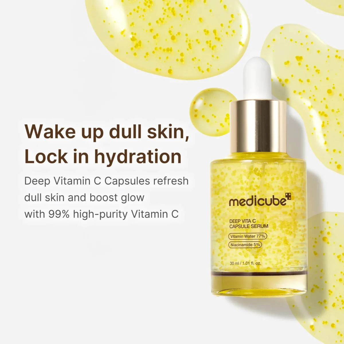 ⁦سيروم كبسولات فيتامين سي المضيء للبشرة من ميديكيوب (Medicube Deep Vitamin C Capsule Serum) - 30 مل⁩ - الصورة ⁦5⁩