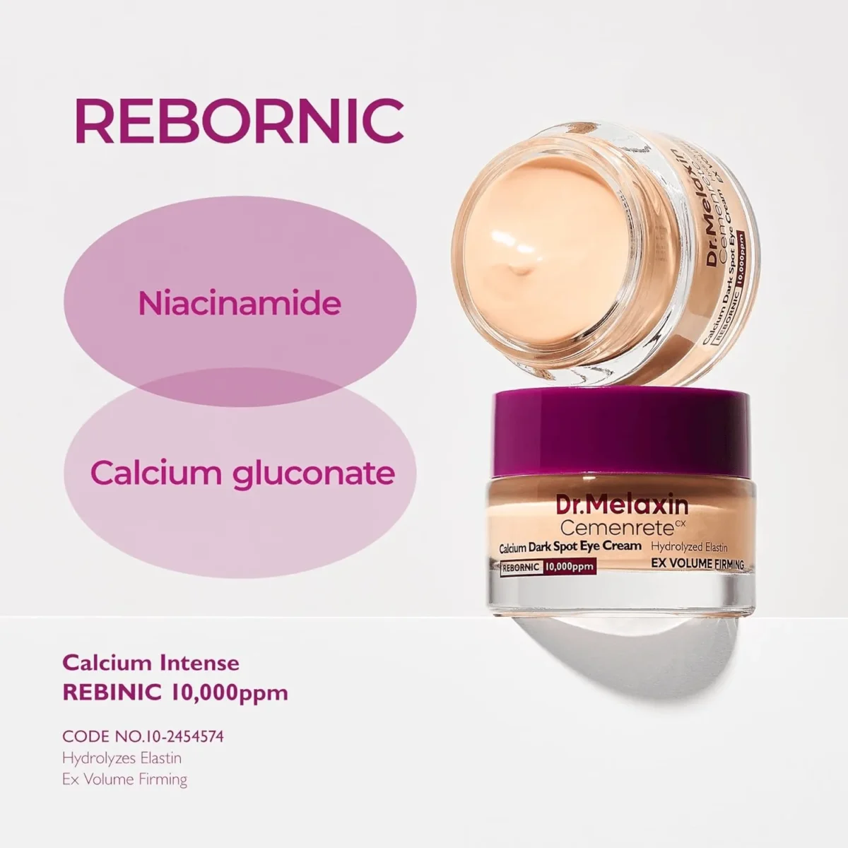 ⁦كريم العين للهالات السوداء بالكالسيوم من دكتور ميلاكسين (Dr. Melaxin Cemenrete Calcium Dark Spot Eye Cream) - 15 جم⁩ - الصورة ⁦4⁩