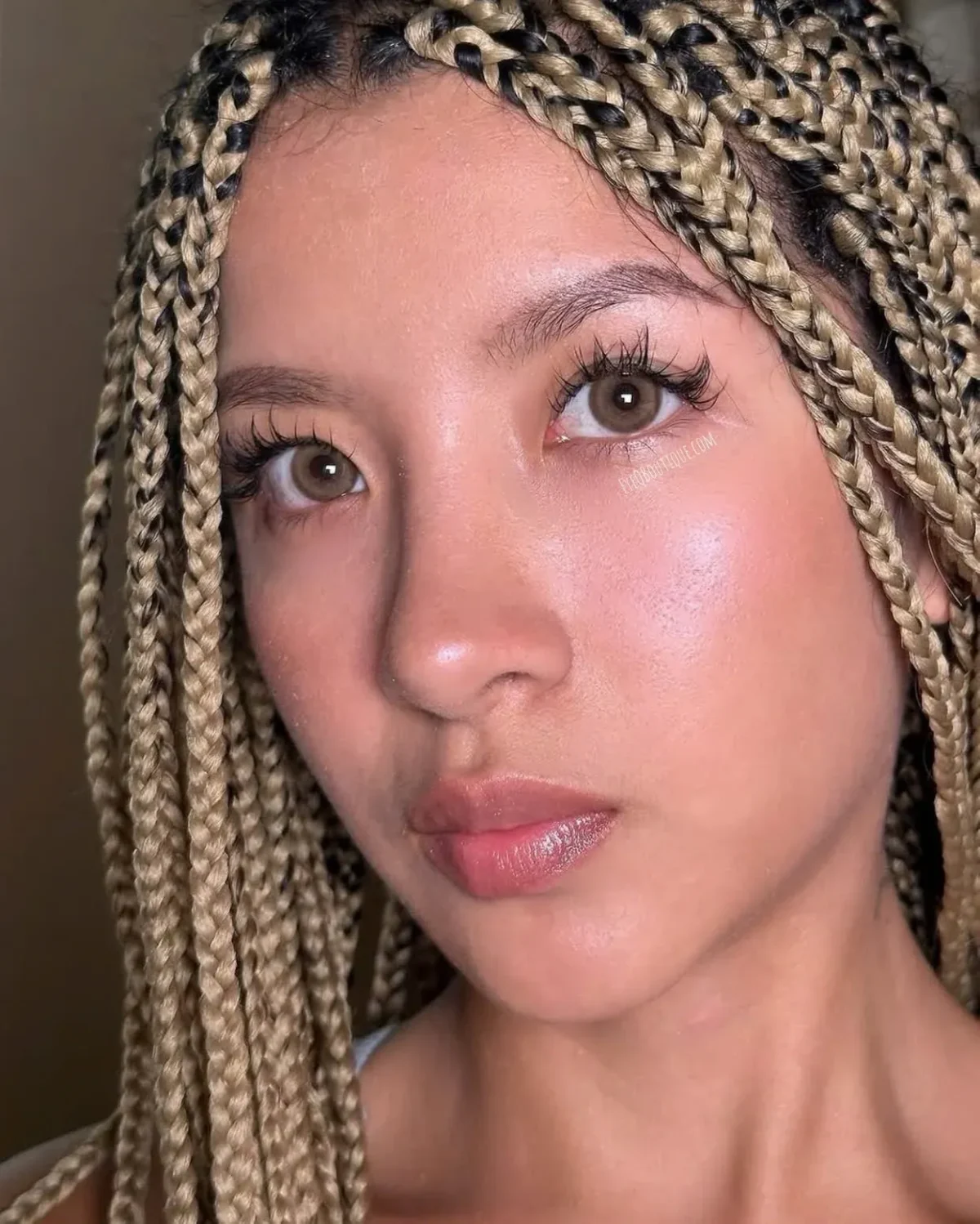 ⁦عدسة فرش ليدي - كاراميل ويرل | Fresh lady Caramel Whirl Contact Lenses⁩ - الصورة ⁦4⁩
