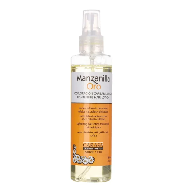 بخاخ مانزانيلا أورو لوشن تفتيح الشعر بخلاصة البابونج (Manzanilla Oro Lightening Hair Lotion Spray) - 180 مل