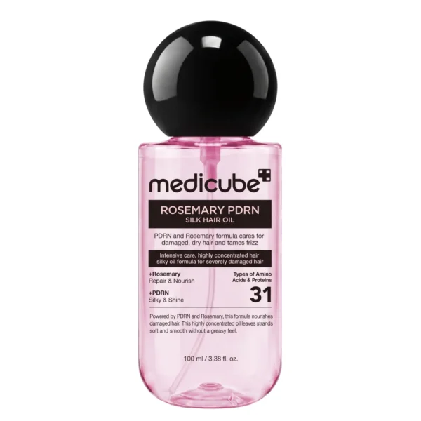 زيت إكليل الجبل و بي دي آر إن لإصلاح وتغذية الشعر من ميديكيوب (Medicube Rosemary PDRN Silk Hair Oil) - 100 مل