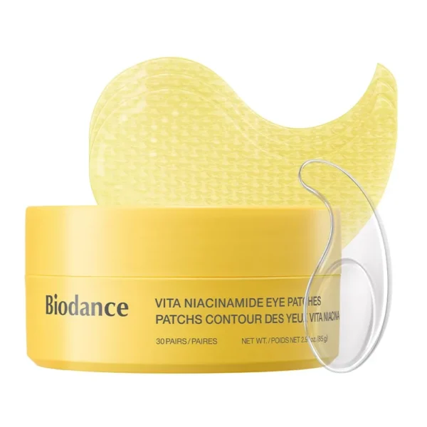 لصقات العين فيتا نياسيناميد لتفتيح الهالات من بيودانس (Biodance Vita Niacinamide Eye Patches) - 30 زوج