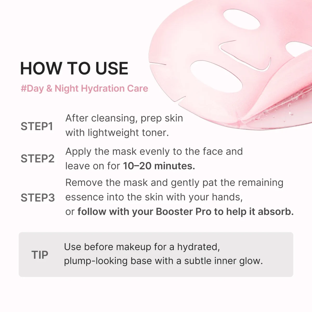 ⁦ماسك بي دي آر إن بالببتيد الوردي لترطيب ونضارة البشرة من ميديكيوب (Medicube PDRN Pink Peptide Serum Mask)⁩ - الصورة ⁦7⁩