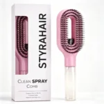 فرشاة فك التشابك وتصفيف الشعر مع بخاخ مدمج كلين سبراي كومب (Clean Spray Comb Detangling Mist Brush)