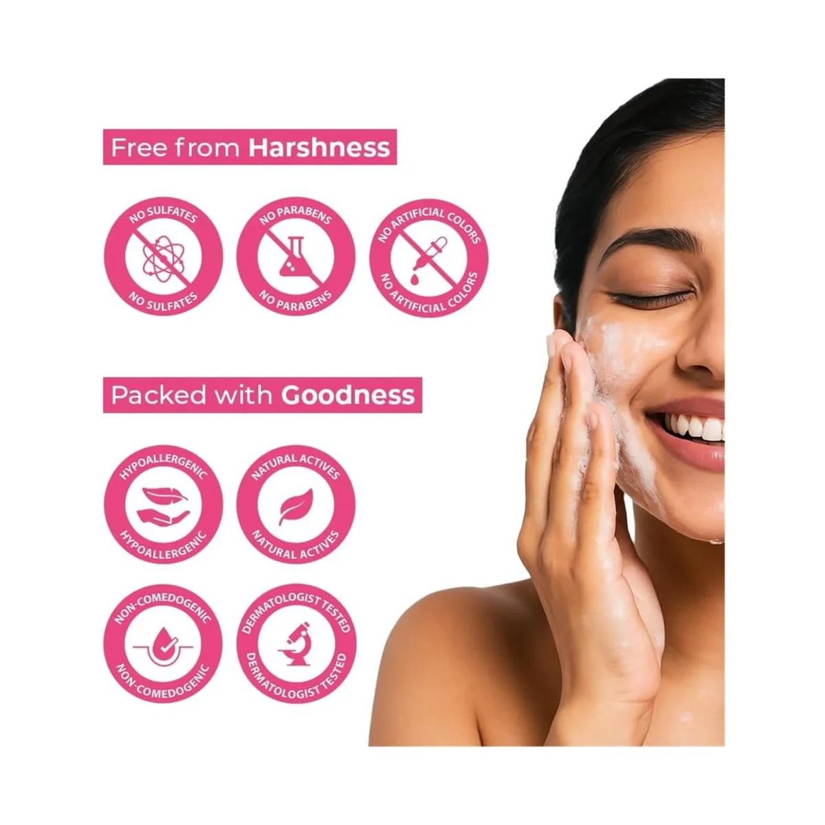 ⁦غسول جل لتفتيح البشرة وايت بريستيج 4D من ايفلين (Eveline White Prestige 4D Whitening Facial Wash Gel) - 200 مل⁩ - الصورة ⁦5⁩